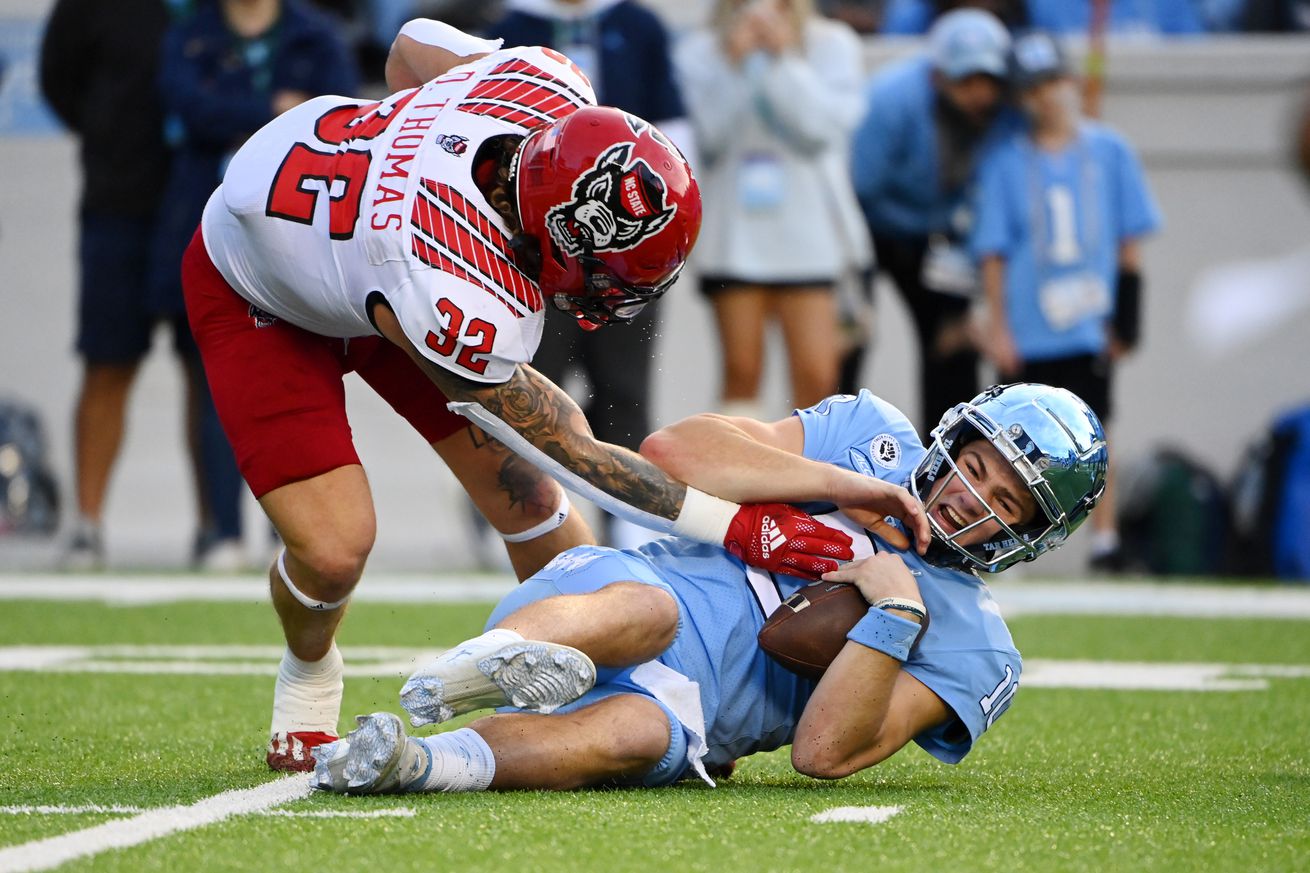 NCAA Football: North Carolina State at North Carolina