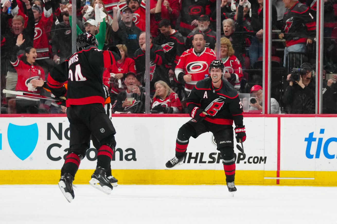 NHL: Stanley Cup Playoffs-New Jersey Devils at Carolina Hurricanes
