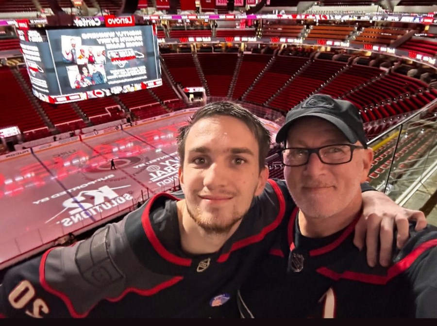 Gregory Wilson and his son Nolan forged a unique bond with the Carolina Hurricanes. (Gregory Wilson)