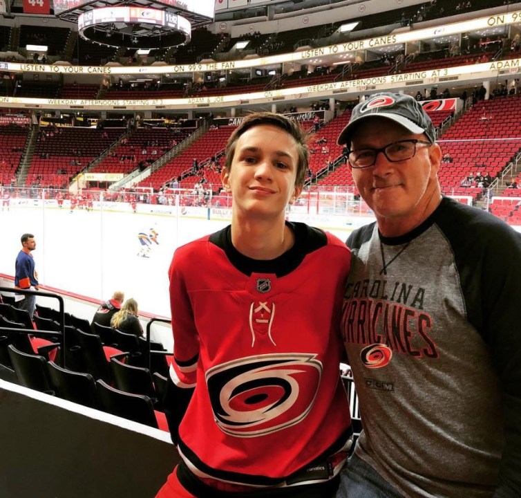 Gregory Wilson and his son Nolan forged a unique bond with the Carolina Hurricanes. (Gregory Wilson)