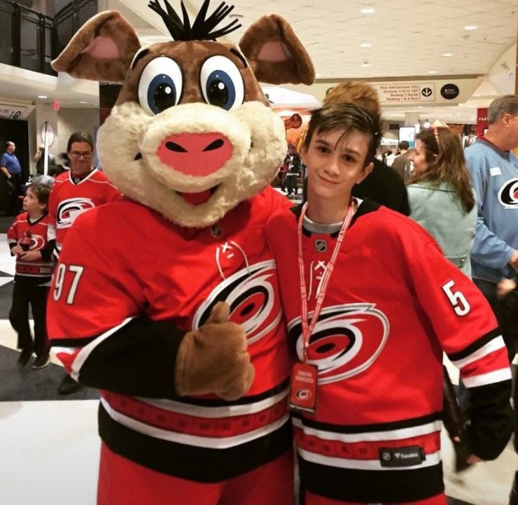 Gregory Wilson and his son Nolan forged a unique bond with the Carolina Hurricanes. (Gregory Wilson)